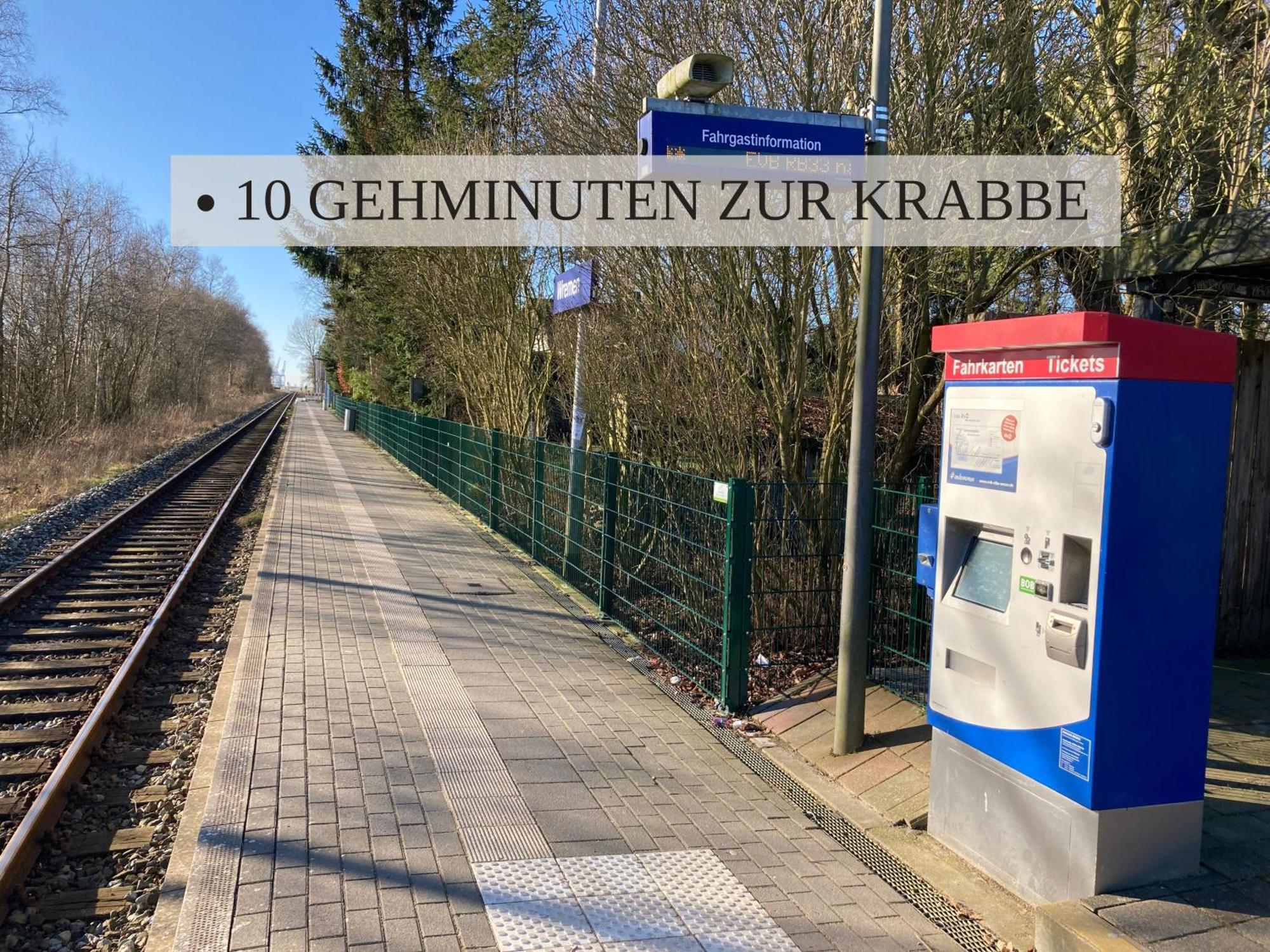 Haus Krabbe, Apartment 10, Naehe Bremerhaven, Fuer 1-2 Personen, 2 Schlafzimmer, Einzelbetten, Zweite Etage, Zentral Gelegen, Bis Zu 2 Hunden Kostenfrei Willkommen 弗雷门 外观 照片